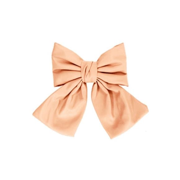 Дитяча за чіпка-бант 0901-191-15 еко-шкіра, персиковий