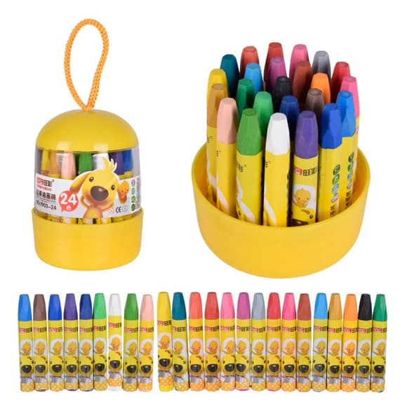 На бор детских восковых мелков CE150409 в наборе 24 цвета