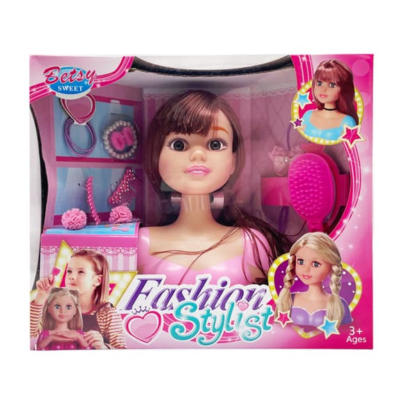 Лялька-манекен для з ачісок 2813C темний колір, аксесуари для зачіски