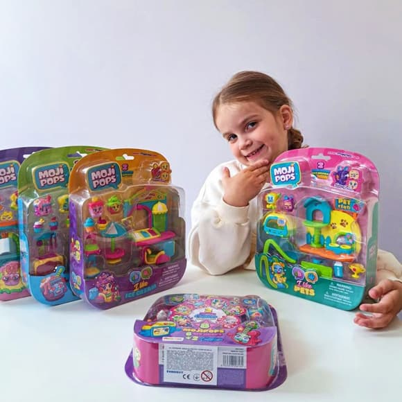 Дитячий ігровий набір "Вечірка" Moji Pops PMPSB216IN40 в асортименті, аксесуари та 2 фігурки