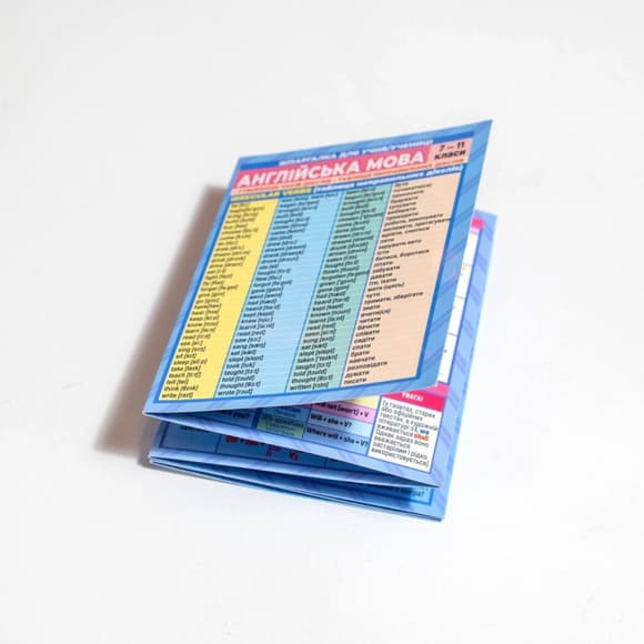Шпаргалка шкільна "Англійськаа мова 7-11 клас" 10144015