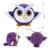 М'яконабивна іграшка "Круглик Сова" МС 080501-12 біло-фіолетовий 18 см
