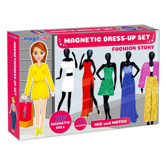 Настольная магнитная игра "Fashion story" ML4032-08 EN магнитная кукла, 27 магнитов