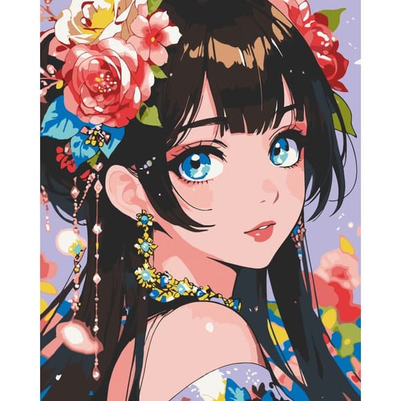 Картина по номерам "Голубоглазый цветок" 16103-AC 40х50 см