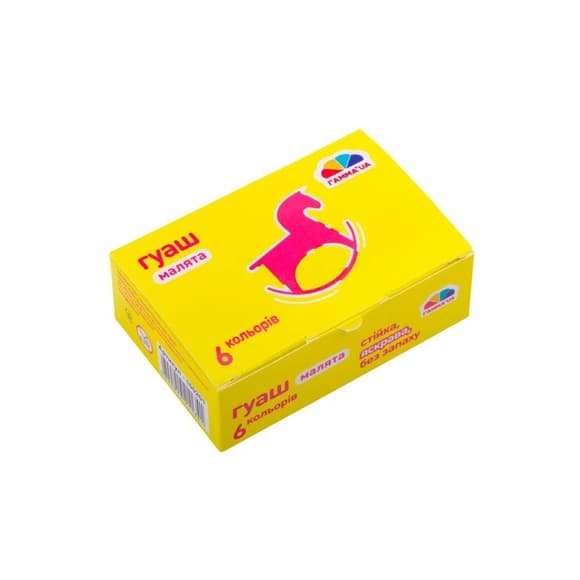 Детские гуашевые краски "Малыши" 100201, 6 цветов 10 мл