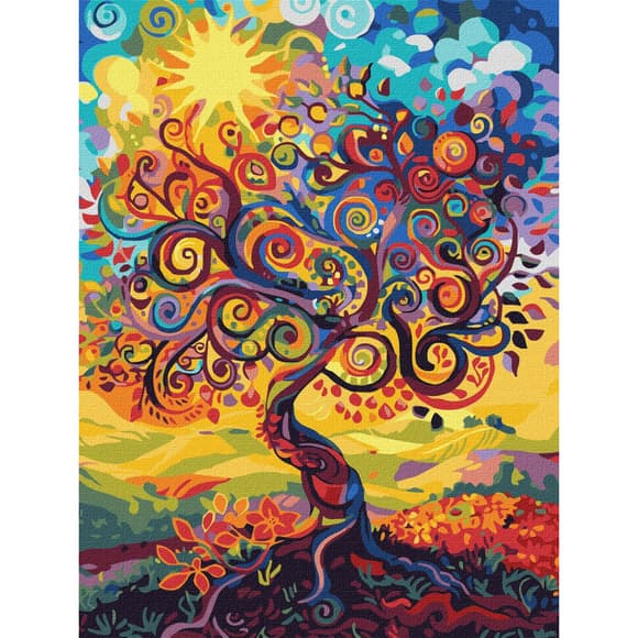 Картина по номерам "Древо бытия" KHO5140, 30х40 см