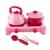 Дитячий ігровий набір посуду з газовою плитою 70408(Pink) 6 предметів, рожевий
