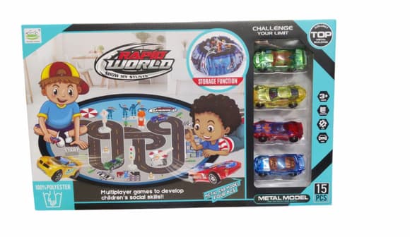 Іграшковий набір "Rapid World" 6688-153A, машинки, збирається в мішок