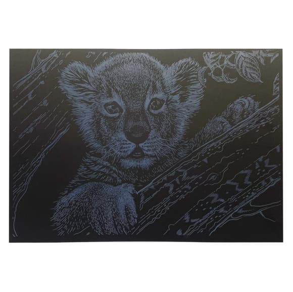 Гравюра А4 "Левеня" ГрА4-10с економ варіант в пакеті 29,7х21 см