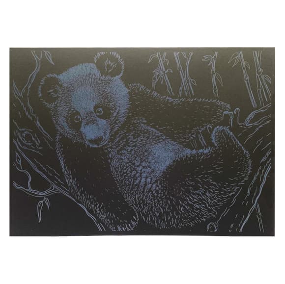 Гравюра А4 "Ведмідь" ГрА4-17с економ варіант в пакеті 29,7х21 см