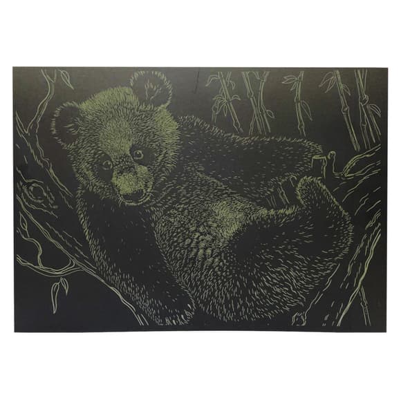 Гравюра А4 "Ведмідь" ГрА4-17з економ варіант в пакеті 29,7х21 см