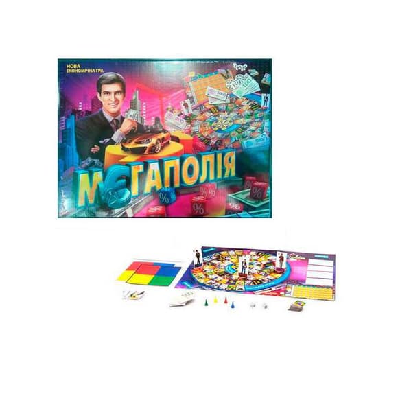 Настіль на економічна гра "Мегаполія" DTG6U українська мова, від 2 до 4 гравців 