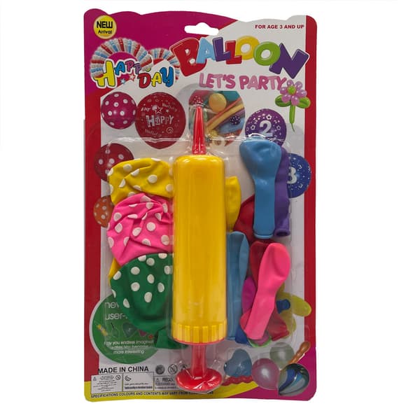 Набір Повітр яних кульок MK5480 насос, 14 шт, на аркуші