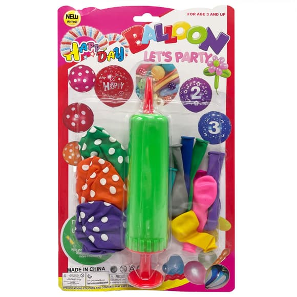 Набір Повітр яних кульок MK5480 насос, 14 шт, на аркуші