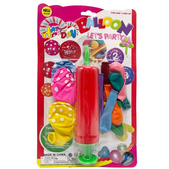 Набір Повітр яних кульок MK5480 насос, 14 шт, на аркуші