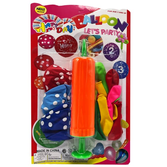 Набор Воздушных шаров MK5480 насос, 14 шт, на листе