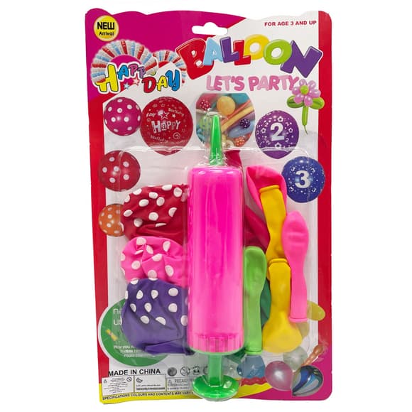 Набір Повітр яних кульок MK5480 насос, 14 шт, на аркуші