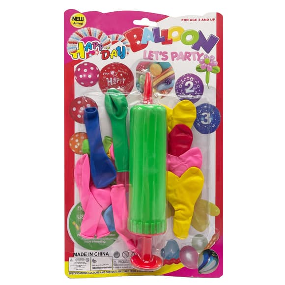 Набір Повітряних кульок "Серце" MK5479 насос, 17 шт, на аркуші