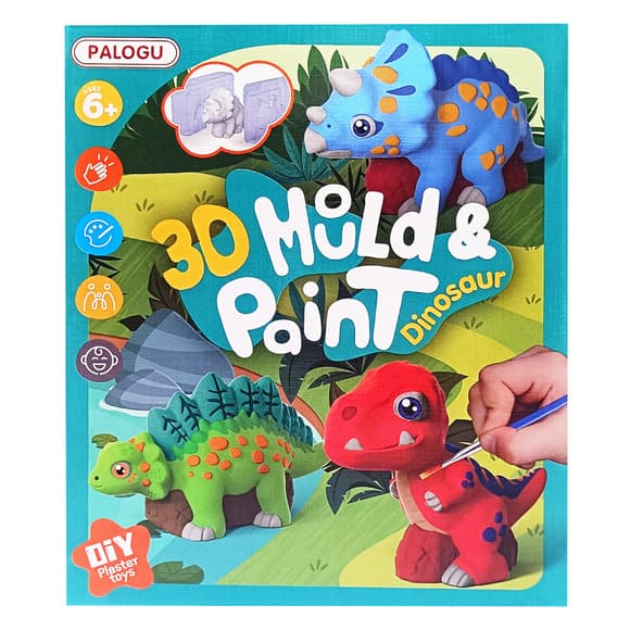 Набір для творчості Гіпсова розмальовка "Dinosaur" S138-31 гіпс, форми, фарби
