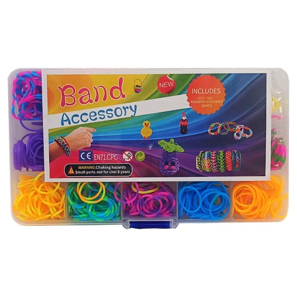 Набор для плетения браслетов AC713 резиночки, крючок, рогатка