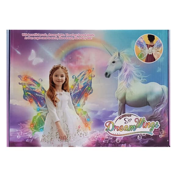 Детские карнавальные крылья "Бабочка" 85054E музыка, свет, подвижные