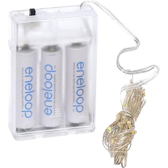 Гирлянда "Ниточка" RJ-04 на 3-х батарейках 100 лампочек 10 метров, мультицвет