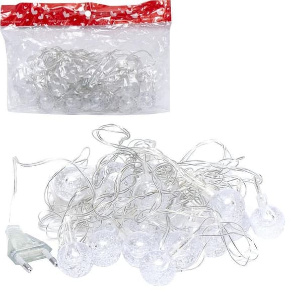 Гирлянда электрическая "Шарики объемные" RJ-16 LED 20 лампочек, мультицвет 3,5м