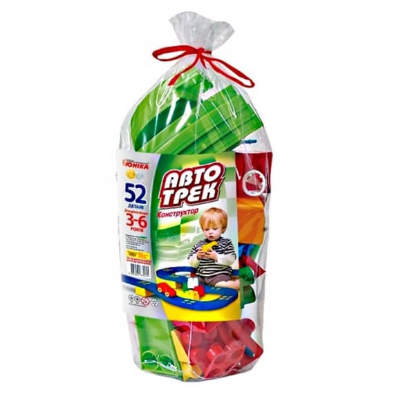 Конструктор дитячий "Автотрек” 70255, 52 деталі, паяний пакет