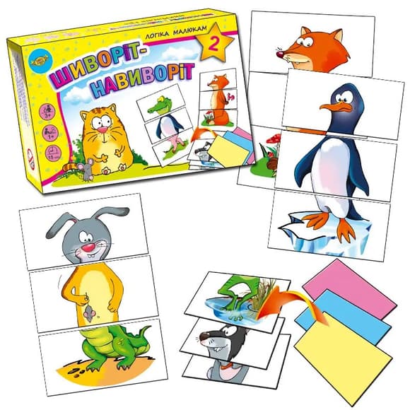 Развивающая детская настольная игра "Шиворот-навыворот 2" MKZ0819