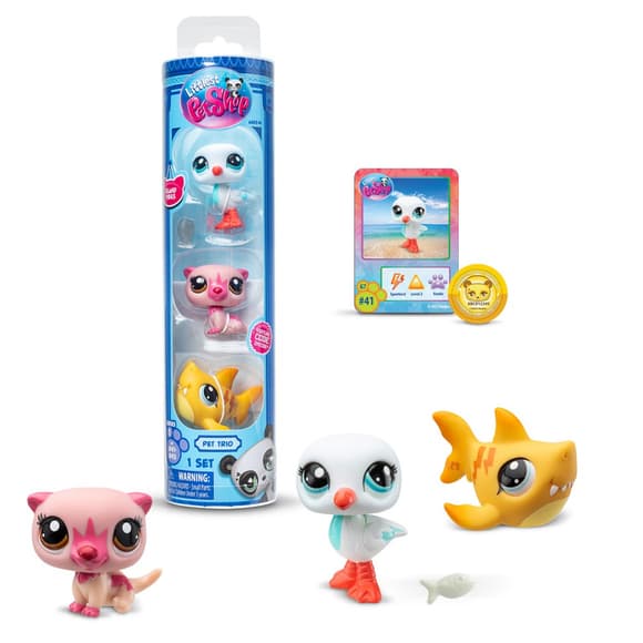 Игровой набор "Настроение острова" Littlest Pet Shop 00556 аксессуары и 3 фигурки
