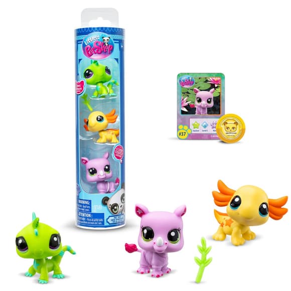 Игровой набор "Настроение дикой природы" Littlest Pet Shop 00557 аксессуары и 3 фигурки