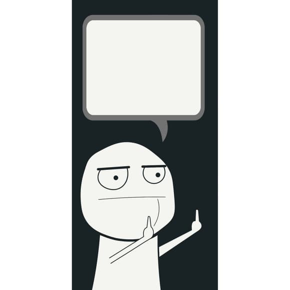 От крытка по номерам "Fuck you" 16111-AC 40х80 см