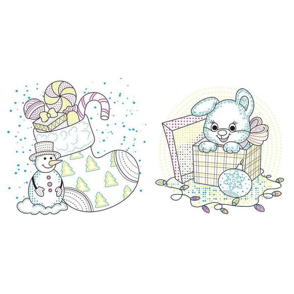 Раскраска детская "Подарки" 1806005, 12 страниц