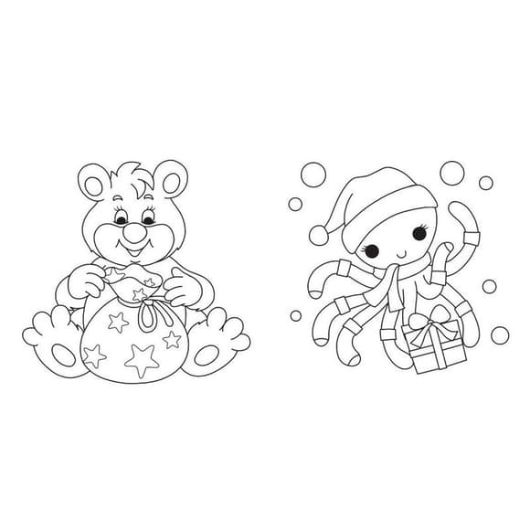 Раскраска детская "Подарки" 1806005, 12 страниц