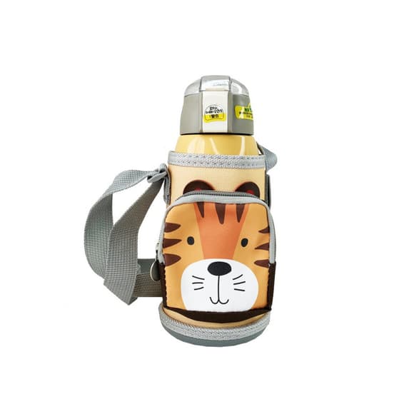 Детский термос-поильник "Тигр" MGZ-0324(Yellow) с индикатором температуры 550 мл