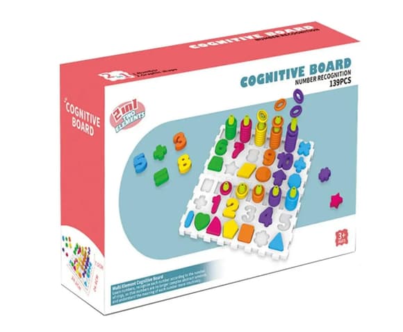 Розвиваюча гра "Логіка-вкладиш 2 в 1" DF78 ц ифри, букви, фігури