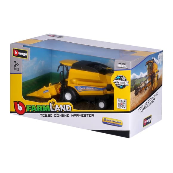Автомодель комбайн Зернозбиральний "New Holland TC5.90" Bburago 18-31722 (1:24)