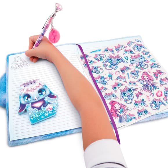 Большой пушистый блокнот 2 в 1 "Агата" Nebulous Stars 12523 миниблокнот на спирали