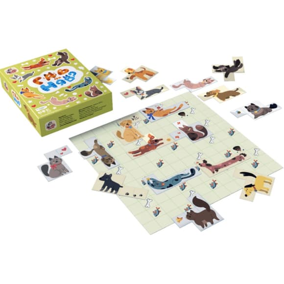 Сімейна настільна гра "Гав чи Мяу" 800477 для 2 гравців 