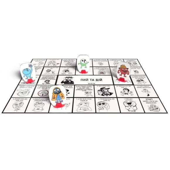 Настільна гра для дорослих "Пий та Дій" 800484 від 2 гравців