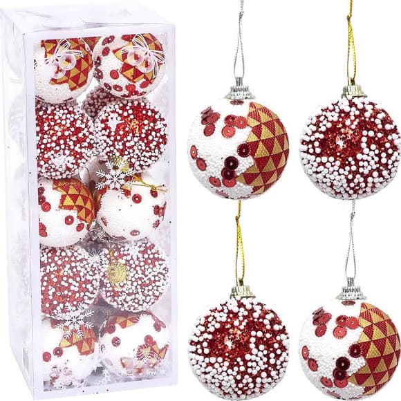 Набор игрушек елочных "Шары" 2023-156 (116513) в наборе 20 шт по 5 см