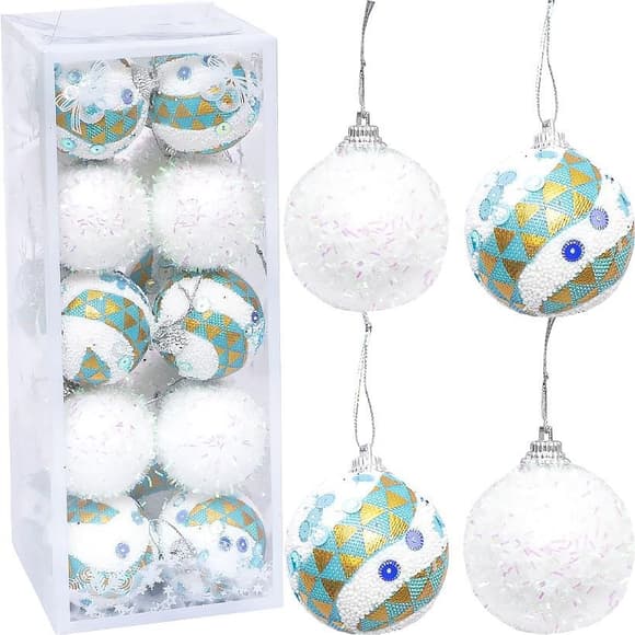 Набор игрушек елочных "Шары" 2023-160 (116515) в наборе 20 шт по 5 см