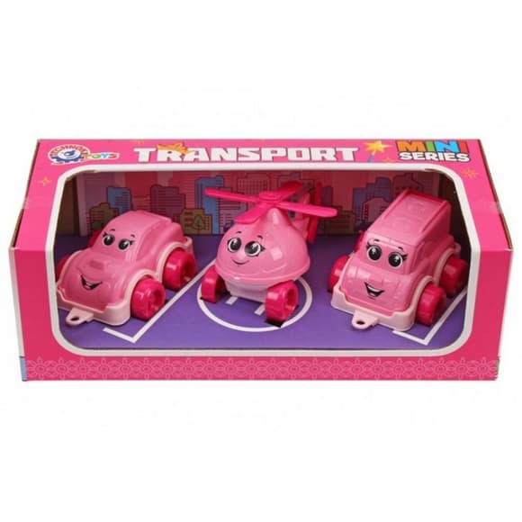 Детский игрушечный набор "Транспорт Мини" 8003TXK в наборе 3 штуки