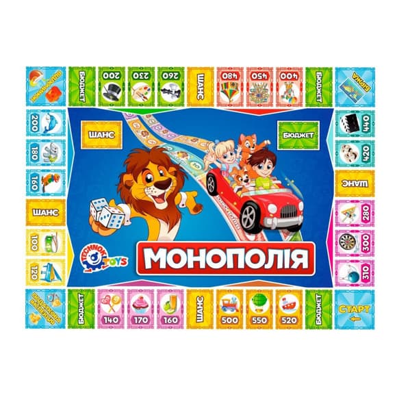 Настольная игра "Монополия" 0755TXK с игровым комплектом денег