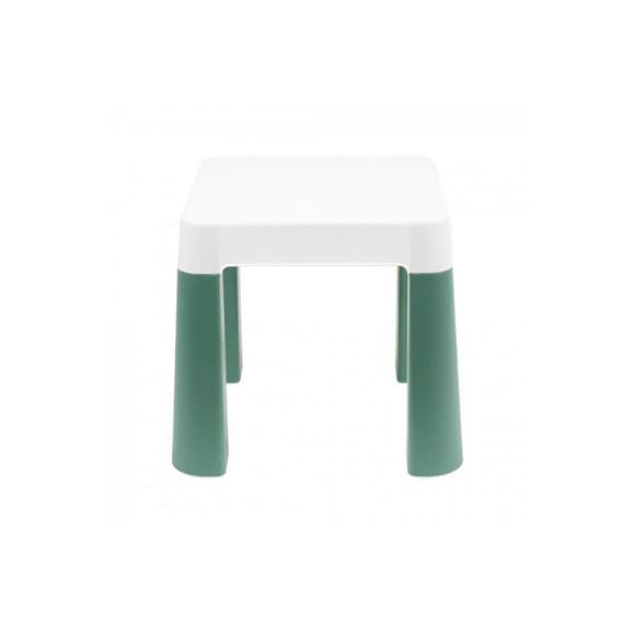 Дитячий табурет 0884TXK, біло-зелений, до 75 кг 32 х 32 х 28 см