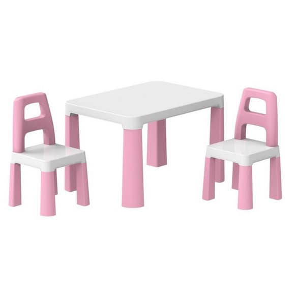 Детский стол с двумя стульями 0457TXK розовый