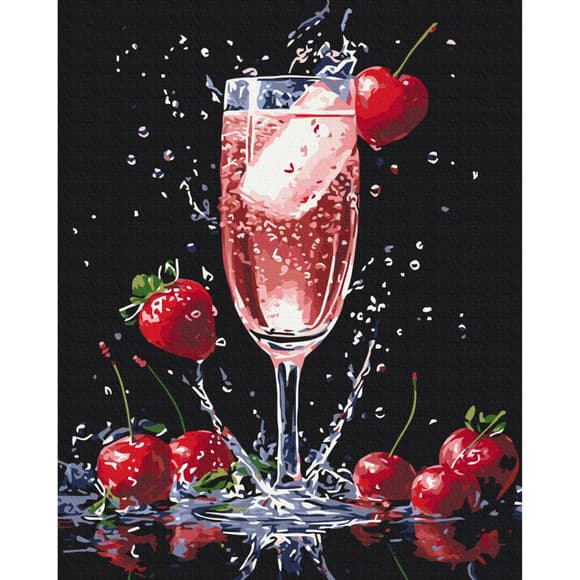 Картина по номерам "Игристое удовольствие" BS54152, 40х50 см