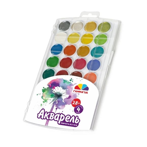 А кварель суха "Творчість" 400114, 32 кольори
