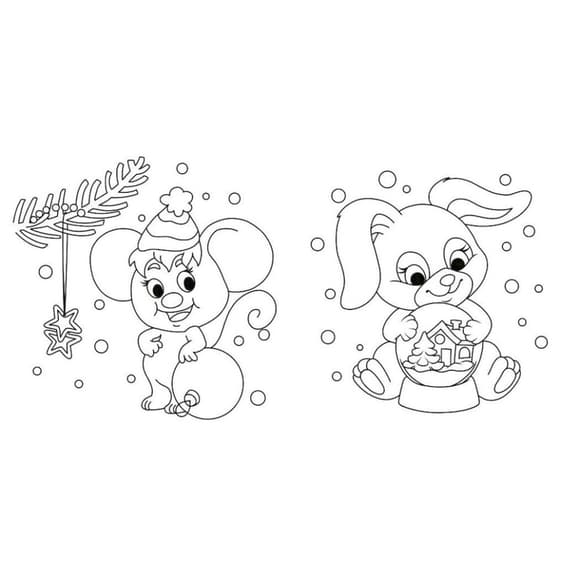 Водная раскаска "Украшения" 1806006 обычные и водные раскраски