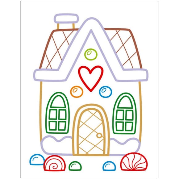 Детская книжка-раскраска "Сладкие праздники" 18713 с цветным контуром